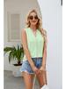 2024 Summer Women's Hollow Sleeveless V-Neck Patchwork Tank Top