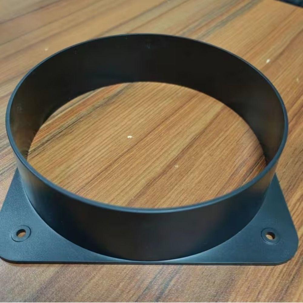 Black Square Bottom Flange Connection of Inlet Outlet Ventilation System