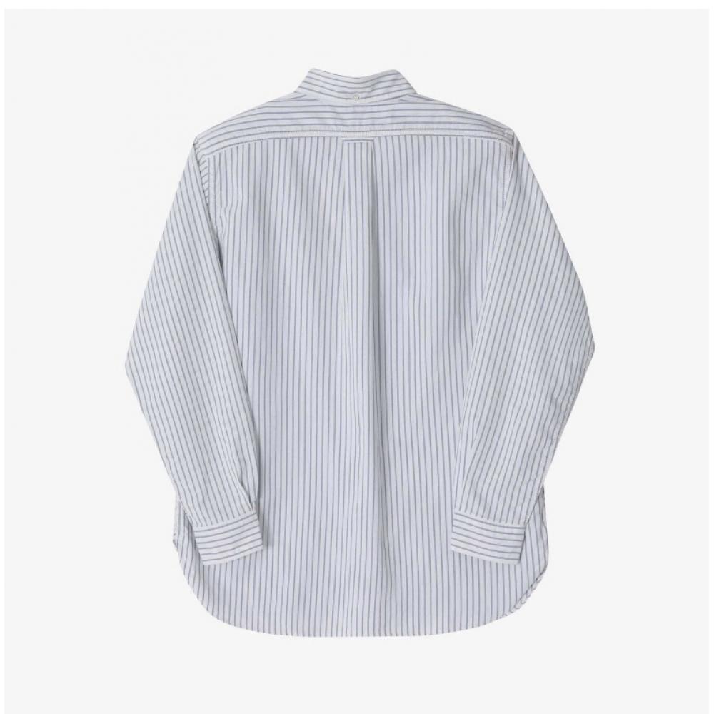 Nanamica Button Down Stripe Wind Unisex Shirt S25sg090e