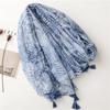 2025 Luxury Autumn Winter Women Viscose Scarf Shawl Cotton Lady Fashion Flower Scarves Bandana Pashmina Wrap Hijab Muffler
