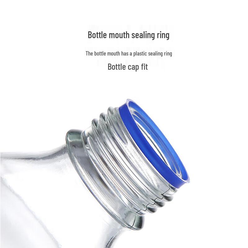 Graduated Glass Reagent Bottle with Blue Cap