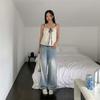 New Arrivals Open Run Women Color Block Lace Sleeveless T shirT