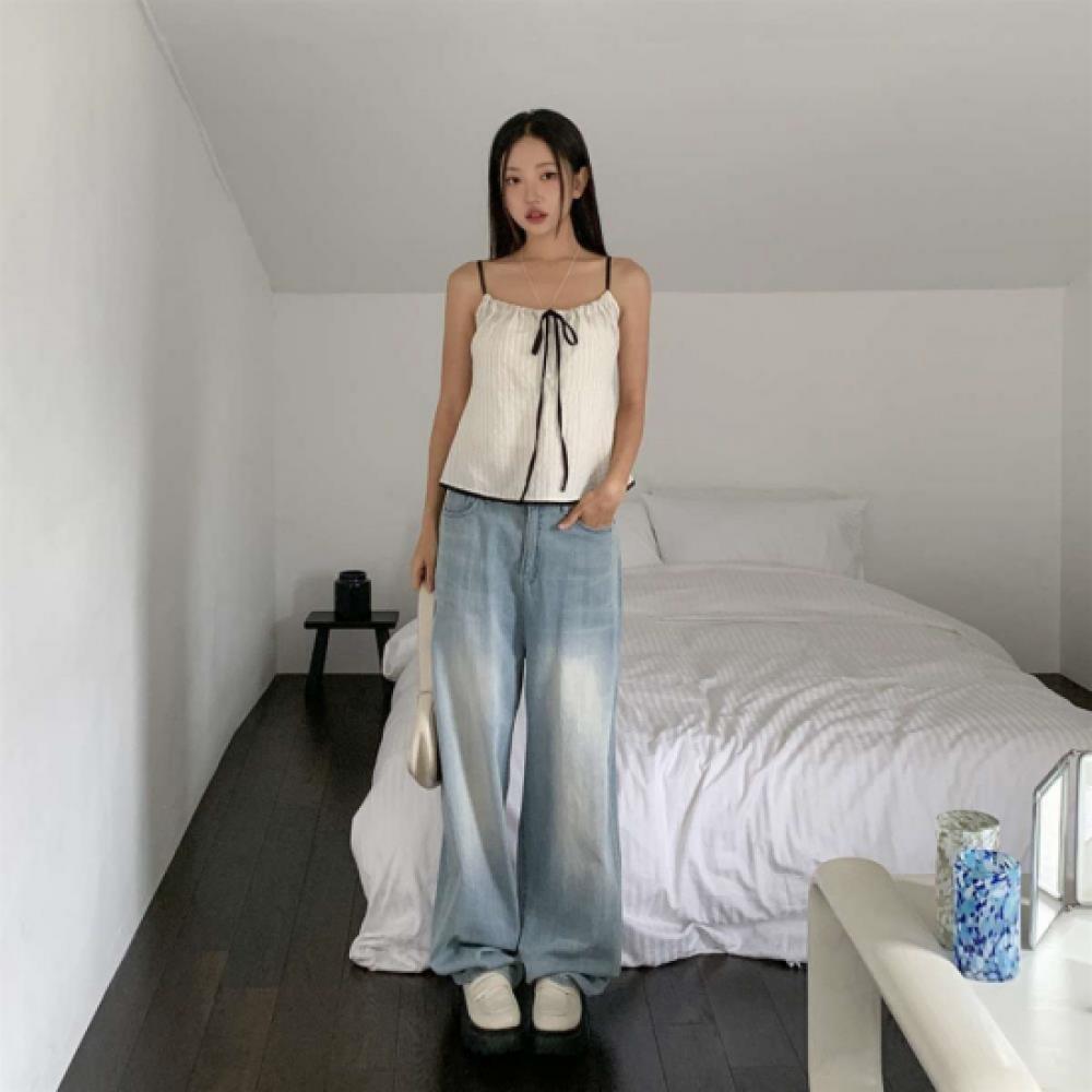 New Arrivals Open Run Women Color Block Lace Sleeveless T shirT