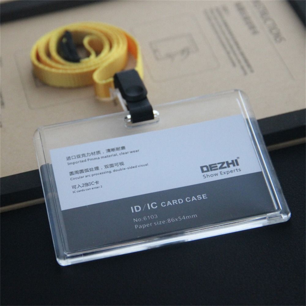 

Карта сотрудника Держатель для ID-карты Рабочее удостоверение Обложка для визитки Держатель для визиток Женщины Мужчины Yellow-Horizontal