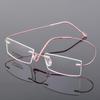 Lightweight Rimless Glasses Small Frame Memory Titanium Eyeglasses 5018 Spectacle Prescription -0.5 -1 -1.5 -2 -2.5 -3 -4 -5