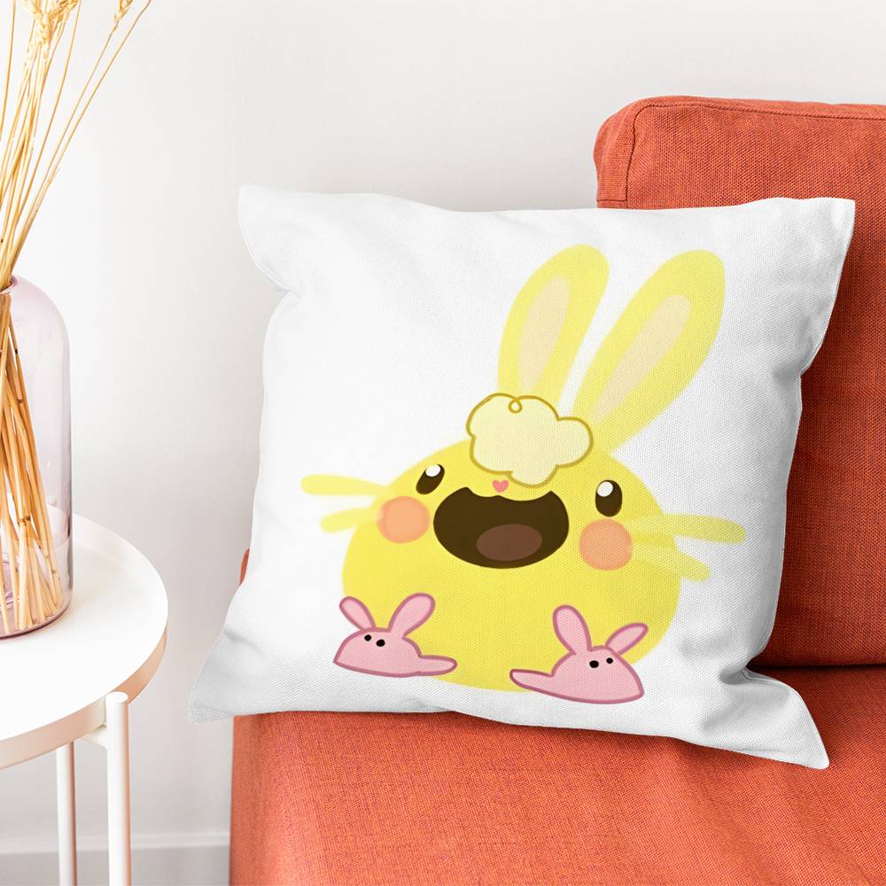 HHappy Tree Friends HTF Cuddles Pillow Case Silky Short Plush With Invisible Zipper Dustproof Sofa Cushion Cover For Home Decor