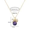 Korean Zirconia Thermochromic Bow Necklace: Elegant Titanium Steel Clavicle Chain for Women
