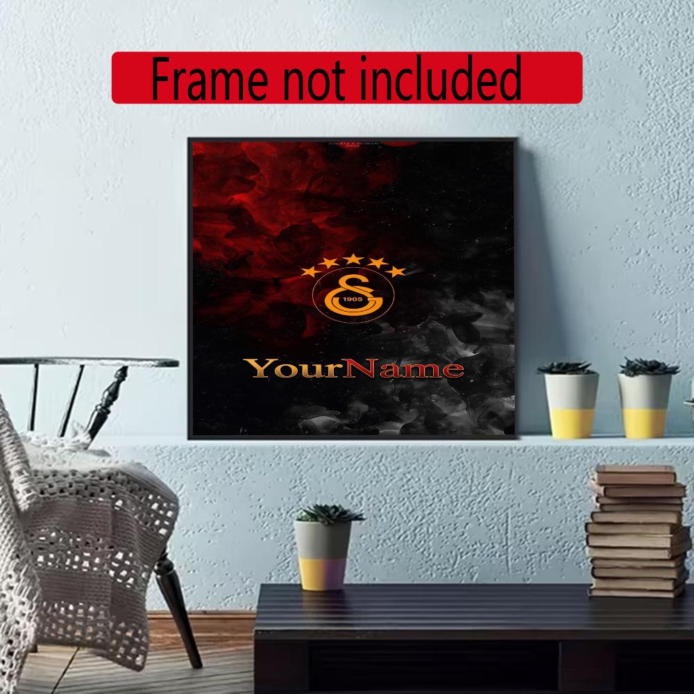 Galatasaray Personalized Name Diamond Paintings Mosaic Wall Round Diamond Art Painting Kits Embroidery Crystal Accessories Frameless