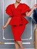 New Fashion Elegant Lace Bodycon Evening Party Gown Dress