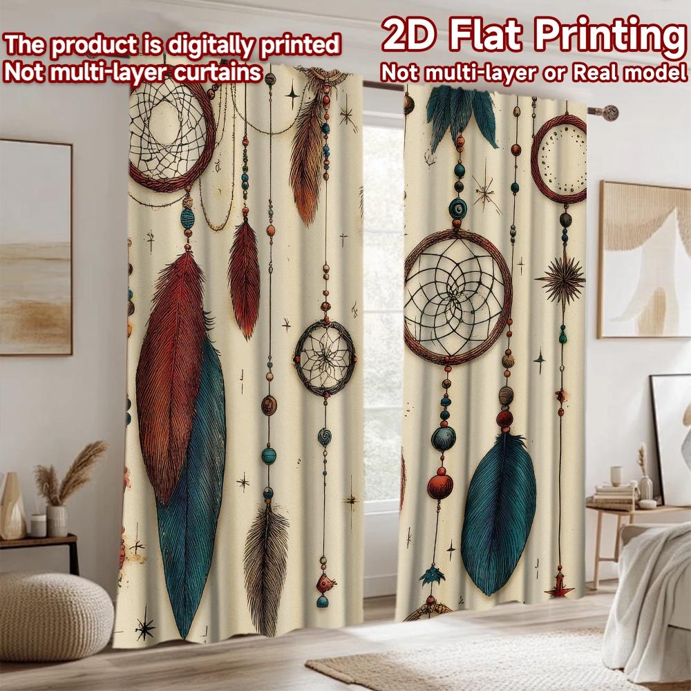 2D flat Photography Backdrop Photography Backdrop Dreamcatchers with Feathers 100% Polyester Family Party for Home