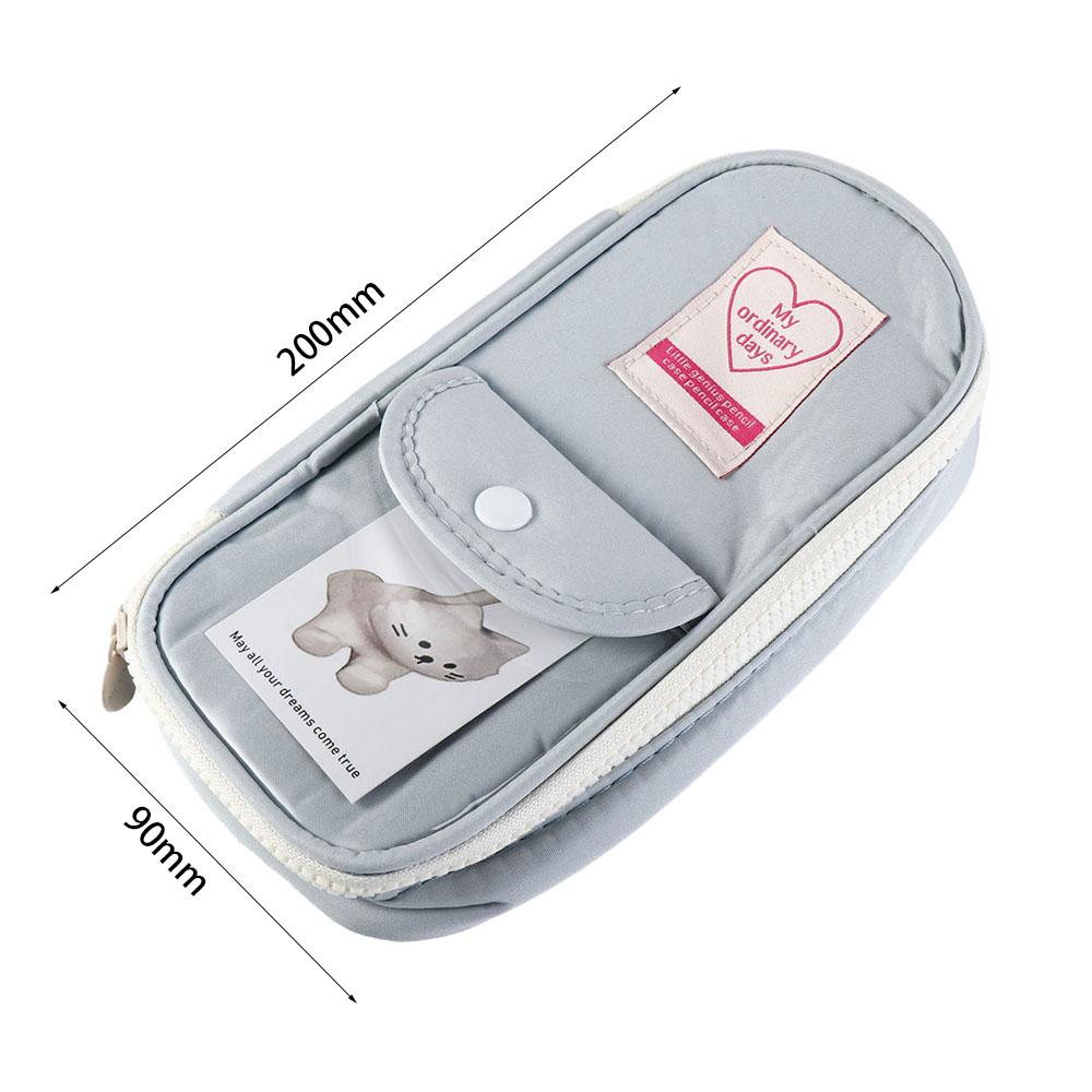 Large Capacity Pencil Bag Cosmetic Pouch Stationery Pouch Retro Pencil Holder  Children