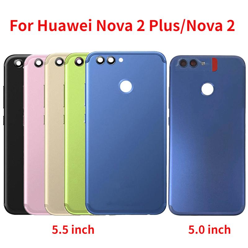 

Оригинальный новый корпус для батареи Huawei Nova 2 Plus 2 + BAC-L01 для задней двери Nova 2 с объективом камеры + сторона