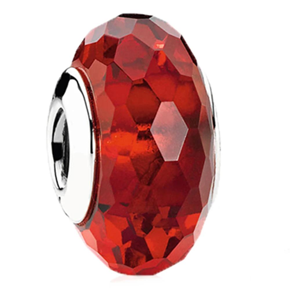 New Original Copper Murano Glass Flower And Leaf Cosmic Rainbow Charm Beads For Bracelet Diy Women Jewelry Gift