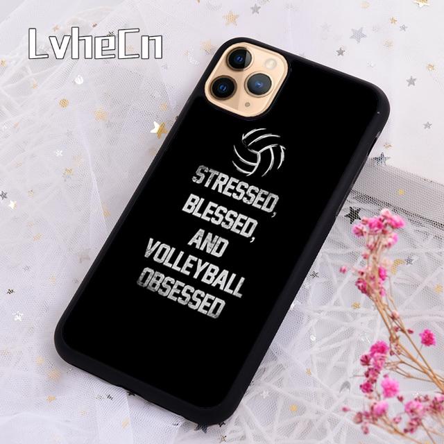 LvheCn Volleyball Sprüche Handyhülle Cover Für Für iPhone 17 Air 13 12 14 15 16 Pro Max Plus