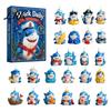 Blind Box Toys for Kids Marine Shark Advent Calendar, 24 Days Christmas Acrylic Collectible Party Favors Figures, Hanging Ornament Holiday Home Decor