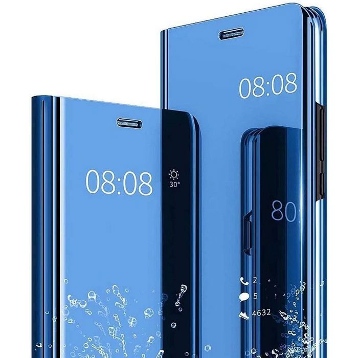Coque de protection - BOOLING - Samsung Galaxy A36 5G - Effet Miroir - Bleu - 2 Verres Trempés