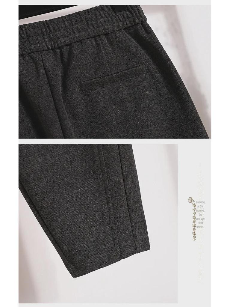 Dámské velké vlněné harémové kalhoty - Podzim/Zima 2023 Volný střih, Úzká rovná nohavice