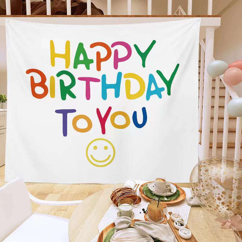 Happy Birthday Wall Hanging Cloth