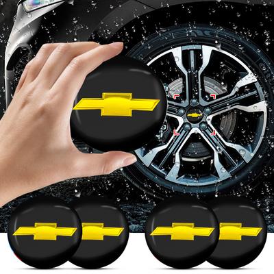 4Pcs 56MM Car Wheel Center Hub Cap Stickers Rim Emblem Car Styling For Onix Corsa Aveo Captiva Sonic Spark S10 Tracker Trax Colorado Malibu