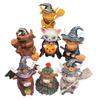 Cute Christmas Highland Cow Statue Resin Animal Sculpture Cow Figurine  Micro Landscape Model