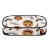 Pencil Case 300D Polyester Portable Large Capacity Zipper Closure with Main Compartment Mesh Pocket and Pen Slots for Boys Girls
