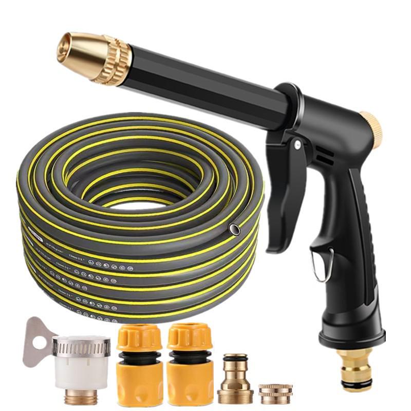 Dual-Purpose High-Pressure Car Wash Spray Gun Set with Telescopic Hose