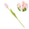 Artificial Tulip Flower Real Touch Fake Tulip for Home Kitchen Wedding Decoration Faux Floral Decor Light Pink