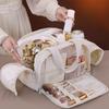 Travel Friendly Makeup Storage Bag With Multiple Compartments Waterproof Materials Cosmetic Organizers for Women