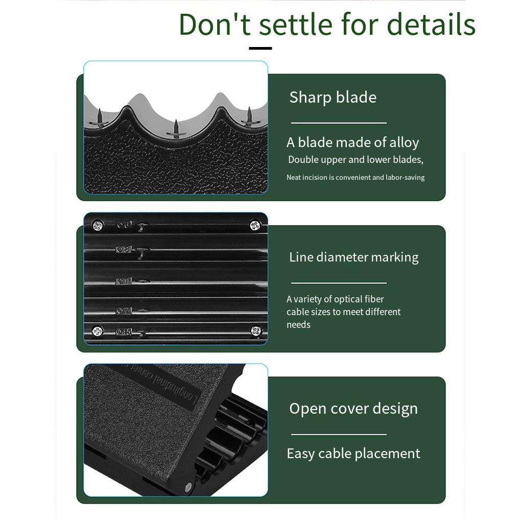 Easy Wire Stripping Tool with 5 Opening Options Efficient and Sharp Alloy ABS Electric Cable Stripping Cable Stripper