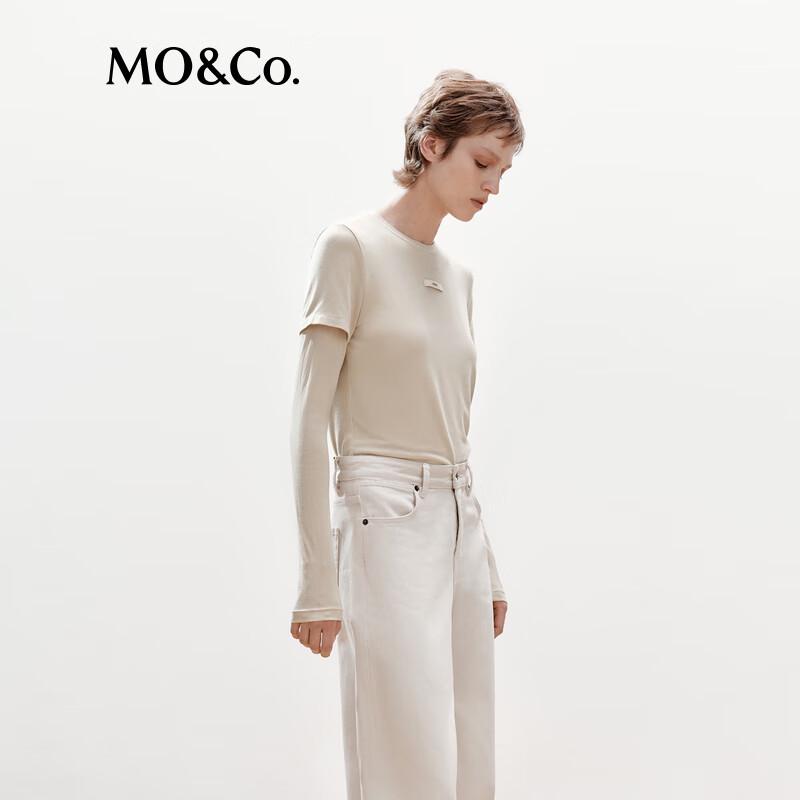 MO&Co. Women's Round Neck Knit Top