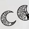 Yousheng 5 Pcs Black Tree Wall Decor Tree of Life Moon Phase Boho Wall Art Aesthetic Hollow-out Farmhouse Hanging Decor for Living Room