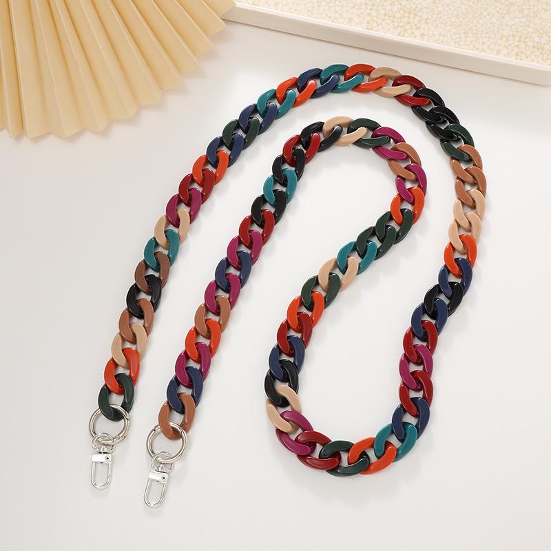 Yilian Schmuck Acryl Geflochtene Umhänge-Handy- und Taschenkette