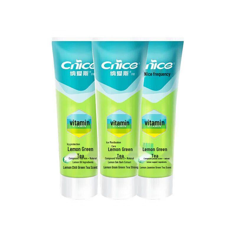 NICE Lemon Green Tea Toothpaste (3-pack)