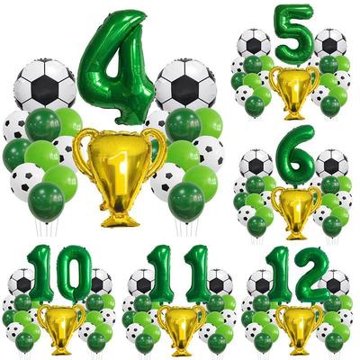 Trofeu Fotbal Umbră Folie Aluminiu Set Baloane Zi de Naștere Competiție Băiat Zi de Naștere Accesorii Foto de Scenă Consumabile Decorative