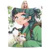 The Apothecary Diaries Anime Maomao Blanket Fleece Printed  Portable Warm Throw Blanket for Home Car Bedding Throws
