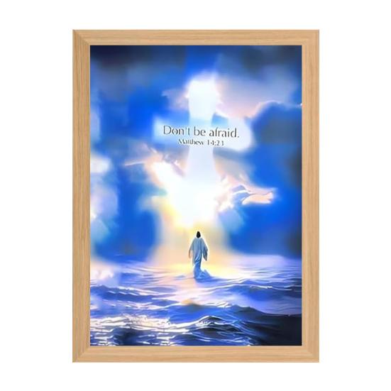 

Ісус Лампа LED Христос Рамка Світло М яке Свічення Диммована Картина Ісус Нічник Підсвічена Церковна Лампа Декор S Q