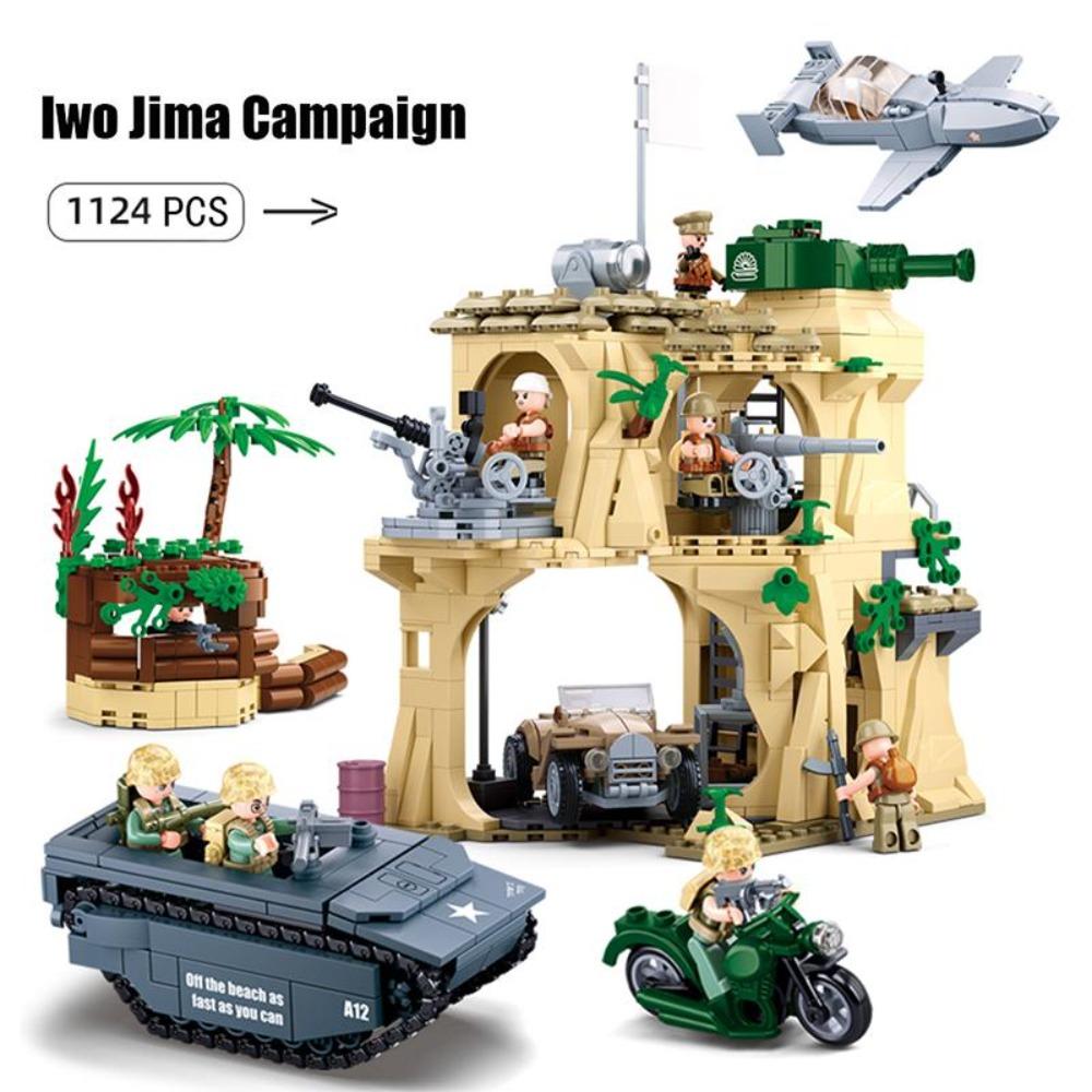 Militär ww2 Kanone Sturmpanzer Kampfpanzer Auto LKW Armee Waffe Bausteinsets Modell König Kinderspielzeug Geschenk