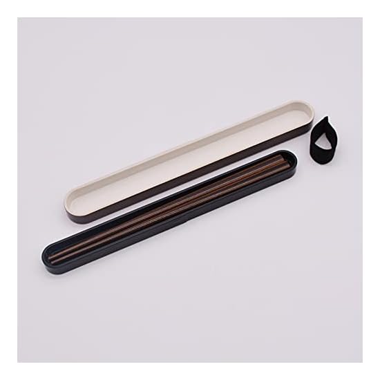 Mitani Yamanaka Lacquerware Chopsticks and Chopstick Case Set, 18cm, Wappa-style, Brown, Made In Jap