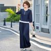 Yuzhaolin Summer Embroidered V-Neck Two-Piece Set for Women