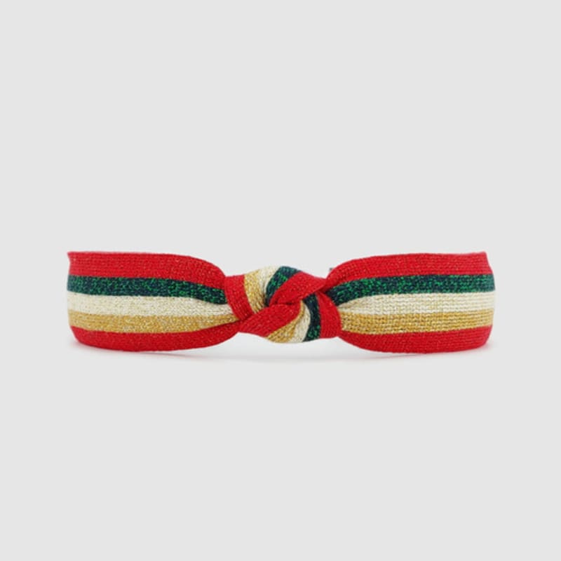 LALA Pearl Knit Hairband Red