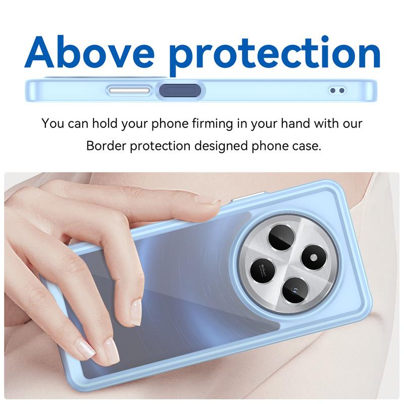 For Xiaomi Redmi 14C Case Redmi 14C 4G Cover TPU Border Acrylic Backplane Protective Phone Cases For Xiaomi Redmi 14C 4G Funda