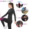 [Sillictor] Women's Sports Inner Shirt, Brushed Lining, High Neck, Long Sleeve, Compression Tops, Underwear [Ventilation, Quick Drying, Heat