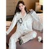 Gold Velvet Pajamas Women's New Long-sleeved Trousers Autumn and Winter Coat Home Wear Set