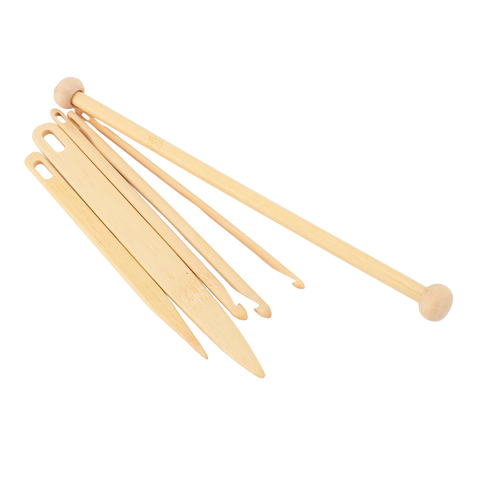 

Набор из 6 деревянных палочек для ручного ткацкого станка, деревянная игла для вязания крючком, стержень, инструменты для ткачества гобеленов для подарка своими руками