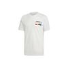 adidas Originals Spectrum Tee Round Neck Casual Sports Letter Short Sleeve Men Tops White EI6215