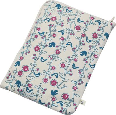 Kyosuke Tekuteko Canvas Stamp Book Bird L-Shaped Pouch,