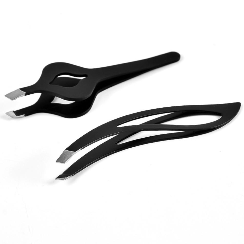 

с отверстиями в форме листа щипчики для волос черный пинцет для ресниц профессиональный тримминг бровей для женщин