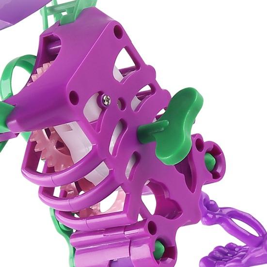 Yousheng Kinder Aufziehbares Tanzendes Skelett Spielzeug mit LED-Licht Halloween Elektrisches 3D Schwingendes Gelenkskelett Federwerk Spielzeug Schreibtischdekoration