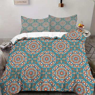 Bohemian Style 3D Printed Quilt Cover Set Datura Flower Exotic Style Bedding Set Luxury Soft Comfortable Polyester Duvet Cover