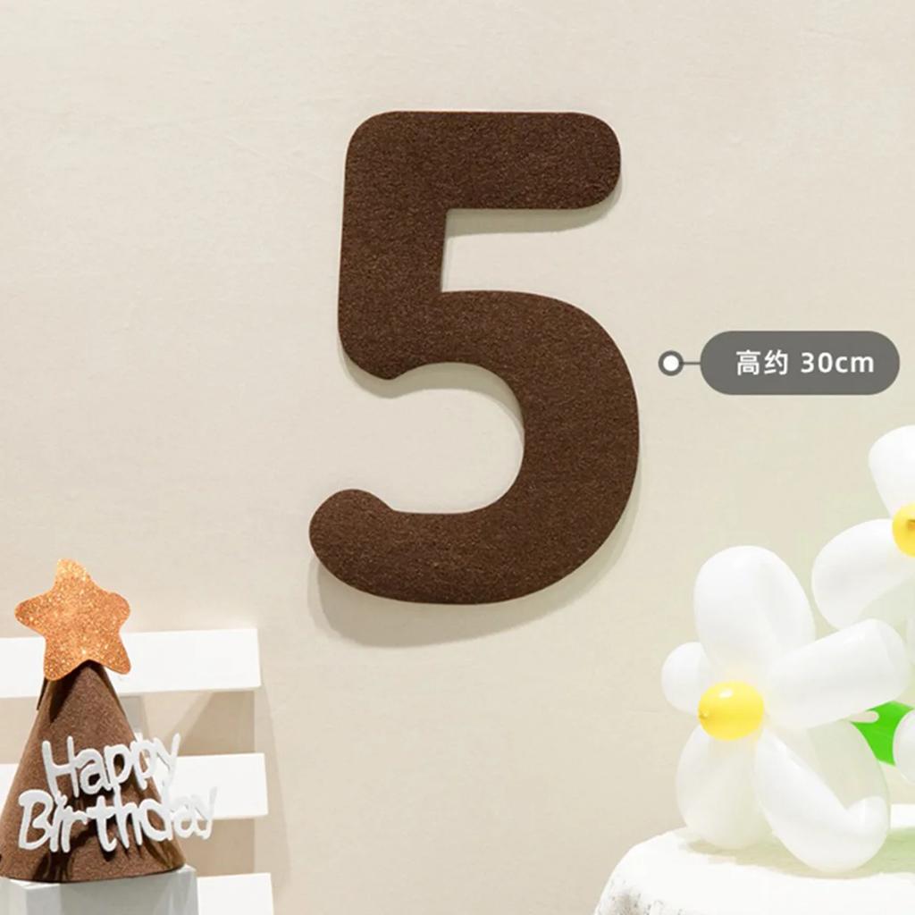 Filz-Geburtstagsbanner mit Kugel und Schnur, digitales „Happy Birthday“-Filzbanner, Partydeko für Kinder, Hängeflagge mit Blumenmuster, Babyparty-Zubehör